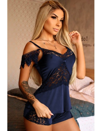 Blue Lace Steal The Show Pajamas Set