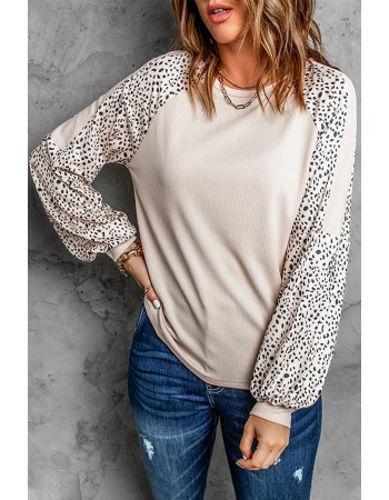 Leopard Print Pullover Top