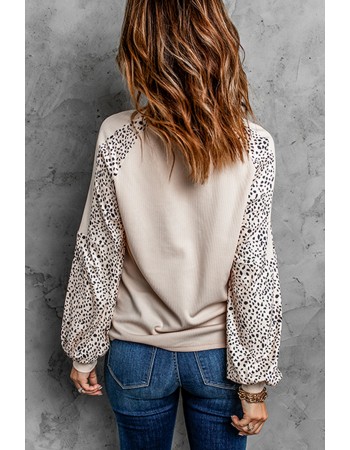 Leopard Print Pullover Top